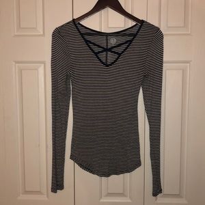 Striped long sleeve t-shirt!